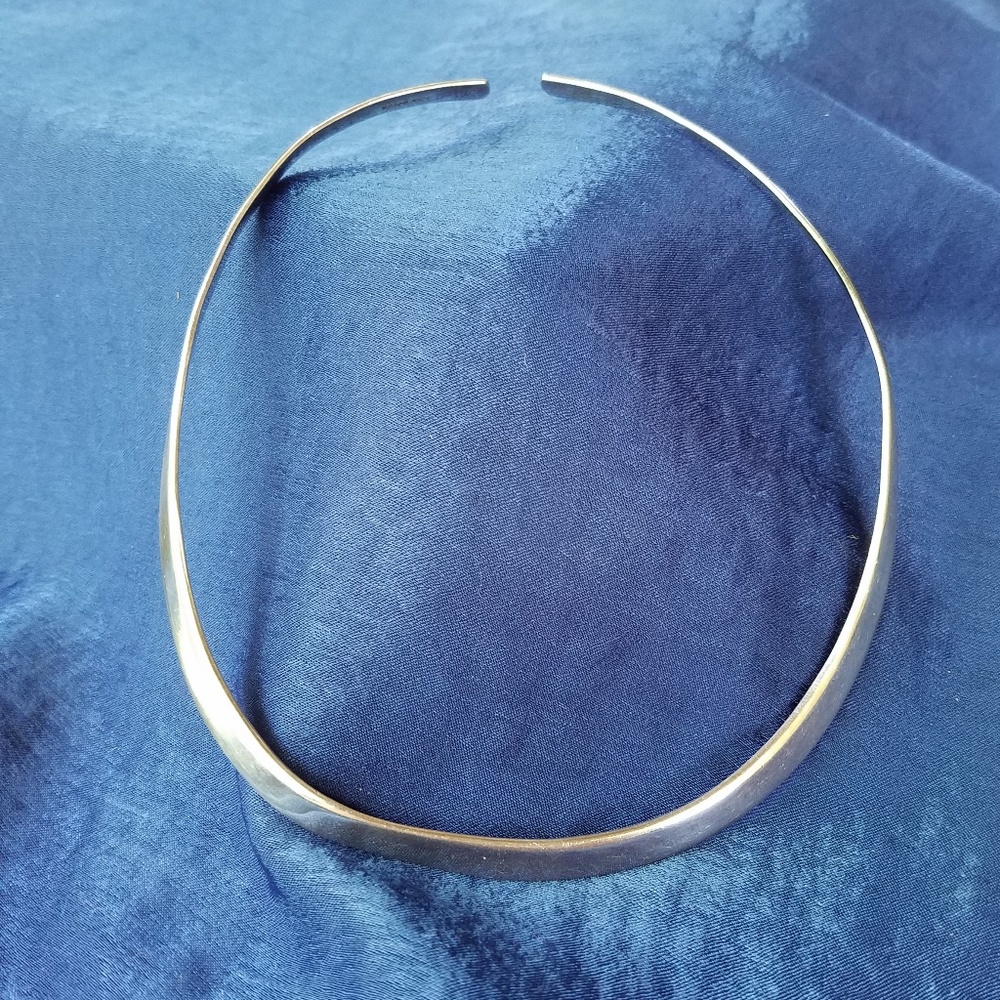 Sterling Silver -Collar Choker- 14"- 925 Mexico
